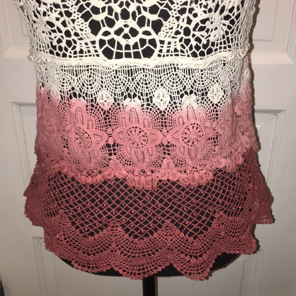 VINTAGE COTTON CROCHETED TOP NEW $30 NOW $15 - Picture 4 of 5